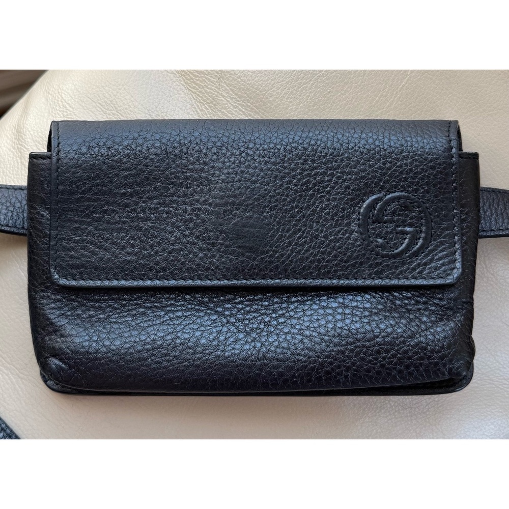 Certified Authentic Gucci Soho Fanny Pack Belt Waist Bum Bag, COA